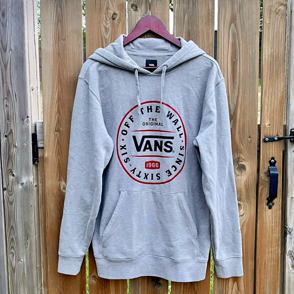Men’s Grey Vans Logo Hoodie